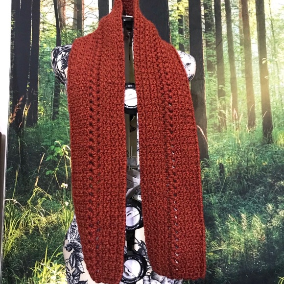 Thick Handmade Crochet Scarf - Picture 2 of 3